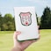 CRAFTSMAN GOLF Craftsman Golf Bushwood Golf Shield White Leather Golf Scorecard Yardage Book Holder Cover Also can Customize Your Name Version Normal One