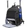 DSLEAF Baseball Backpack with Separate Shoe Space Softball Bat Bag Holds Up to 4 Bats Hence Hook and Multi Pockets for Essentials