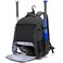 DSLEAF Baseball Backpack with Separate Shoe Space Softball Bat Bag Holds Up to 4 Bats Hence Hook and Multi Pockets for Essentials