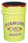 Diamond Sports Diamond 6Gallon Ball Bucket with Lid Yellow