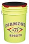 Diamond Sports Diamond 6Gallon Ball Bucket with Lid Yellow