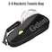 Goloni Tennis Bag 34 Racquets with Front Extral Pocket for Other EssentialsTennis Rackets Bag with Removable Shoulder StrapGrey