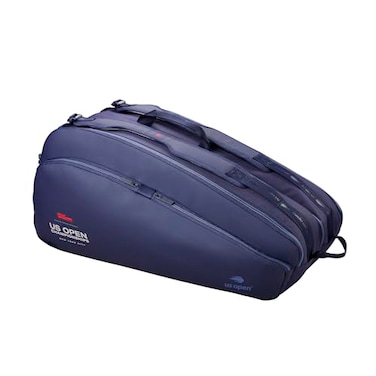 WILSON 2025 US Open Tour Tennis Racket Bag Navy Holds up to 12 Rackets