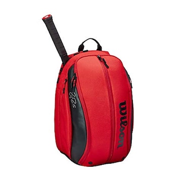 WILSON RF DNA Tennis Backpack RedBlack Holds up to 2 Rackets