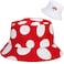 Malaxlx Boho Bohemian Mushroom Print Bucket Hat Beach Sun Hat Funny Fishing Hat for Women Reversible DoubleSide Wear