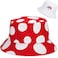 Malaxlx Boho Bohemian Mushroom Print Bucket Hat Beach Sun Hat Funny Fishing Hat for Women Reversible DoubleSide Wear