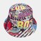 Quanhaigou Reversible Printed Bucket HatSummer Beach Outdoor Cap Back to 80S