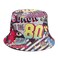 Quanhaigou Reversible Printed Bucket HatSummer Beach Outdoor Cap Back to 80S