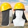 Sintege 6 Pieces Hard Hat Sun Shade Cooling Skull Cap Sun Neck Protector Quick Dry Neck Shade for Women MenDark Grey