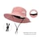 XuoAz Womens Summer Sun Hat Beach Hat Wide Brim Outdoor UV Protection Hat Packable Mesh Bucket Hat with Ponytail Hole