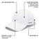 BUILTCOOL Adult Cooling Baseball Hat Men Women Moisture Wicking Mesh Back Lightweight Performance Ball Cap for Fishing Hiking Kayaking Golf One Size White