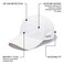 BUILTCOOL Adult Cooling Baseball Hat Men Women Moisture Wicking Mesh Back Lightweight Performance Ball Cap for Fishing Hiking Kayaking Golf One Size White