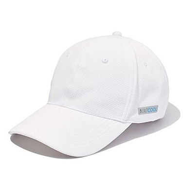 BUILTCOOL Adult Cooling Baseball Hat Men Women Moisture Wicking Mesh Back Lightweight Performance Ball Cap for Fishing Hiking Kayaking Golf One Size White