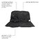 BUILTCOOL Adult Unisex Cooling Bucket Cap Boonie Hat for for Fishing Camping and Kayaking with Mesh Vent and Sweatband MediumLarge Anthracite