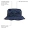 BUILTCOOL Adult Unisex Cooling Bucket Cap Boonie Hat for for Fishing Camping and Kayaking with Mesh Vent and Sweatband MediumLarge Navy