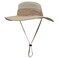 Dukars Duakrs Unisex Wide Brim Sun HatOutdoor UPF 50 Waterproof Boonie Hat Summer UV Protection Sun Caps Beige