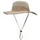 Dukars Duakrs Unisex Wide Brim Sun HatOutdoor UPF 50 Waterproof Boonie Hat Summer UV Protection Sun Caps Beige