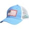EDTREK Elite Youth Performance Mesh Hat Boys Girls Hunting Hat and Fishing Hat Blue with Flag