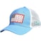 EDTREK Elite Youth Performance Mesh Hat Boys Girls Hunting Hat and Fishing Hat Blue with Flag