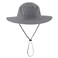 Home Prefer Mens Sun Hat with Neck Flap Quick Dry UV Protection Caps Fishing Hat Dark Grey