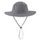 Home Prefer Mens Sun Hat with Neck Flap Quick Dry UV Protection Caps Fishing Hat Dark Grey