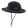Home Prefer Outdoor Mens UPF50 Sun Hat Wide Brim Fishing Hat with Neck Flap Black