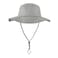 Home Prefer UPF50 Mens Sun Hat with Neck Flap Wide Brim Mesh Fishing Hat Windproof Safari Hat Light Grey