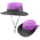 29 IYEBRAO IYEBRAO 2 Pack Womens Ponytail Sun Hat UV Protection Bucket Hats Foldable Wide Brim Summer Boonie Beach Cap Fishing HikingPurple Sky Blue