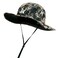 KastKing New Safari Fishing Hat for Men Unique Pattern Boonie Hat Sun Protection Adjustable Breathable Hiking Hats Boulder Camo Origins Brown