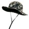 KastKing New Safari Fishing Hat for Men Unique Pattern Boonie Hat Sun Protection Adjustable Breathable Hiking Hats Boulder Camo Origins Brown