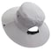 Muryobao Womens Sun Hat Outdoor UV Protection Foldable Mesh Bucket Hat Wide Brim Summer Beach Fishing Cap Pure Light Grey