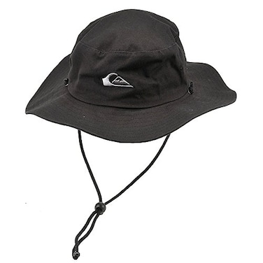 Quiksilver mens Bushmaster Protection Floppy Visor Bucket Sun Hat Black SmallMedium US