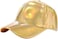 Malaxlx Trendy Metallic Gold Baseball Cap for Women Men Adjustable Party Baseball Hat Casual Sports Hat