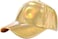 Malaxlx Trendy Metallic Gold Baseball Cap for Women Men Adjustable Party Baseball Hat Casual Sports Hat