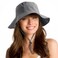 SHINCHIC WaterResistant Sun UPF 50 Bucket Hat Protection Packable Brimmed Boonie for Women Men Summer Lightweight Hiking Outdoor Cap Grey
