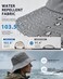 SHINCHIC WaterResistant Sun UPF 50 Bucket Hat Protection Packable Brimmed Boonie for Women Men Summer Lightweight Hiking Outdoor Cap Grey