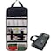 EHERDM Roll Up Fishing Lure Bag 5 Pockets Portable Hanging Tackle Bags Transparent Mesh Folding Storage Handbag for Fishhooks and Baits