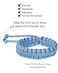 Jewever Paracord Survival Bracelets Braided Paracord Handmade Rope for Couples Men Women Adjustable Size 2Pcs Blue
