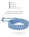 Jewever Paracord Survival Bracelets Braided Paracord Handmade Rope for Couples Men Women Adjustable Size 2Pcs Blue