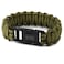 M-Tac MTac Paracord Bracelet Tactical Wristband with Fastex Survival Cord for Outdoor Hiking Survival Camping L Olive