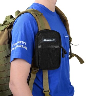 BOOSTEADY Backpack Strap Pouch Smartphone Strap Pack Backpack Attachment Bag for Hikers