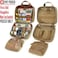 LIVANS Tactical Molle Medical Pouch of Upgraded Size First Aid Pouch Large Capacity IFAK Molle EMT Detachable Quick Release Pouch with Headrest Mount Include Flag and Cross Patch