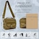 Protector Plus Tactical Messenger Bag Men Small Military MOLLE Crossbody Pack Tool Briefcase Assault Gear Handbags Outdoor Utility Carry Satchel Patch Included Brown