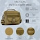 Protector Plus Tactical Messenger Bag Men Small Military MOLLE Crossbody Pack Tool Briefcase Assault Gear Handbags Outdoor Utility Carry Satchel Patch Included Brown