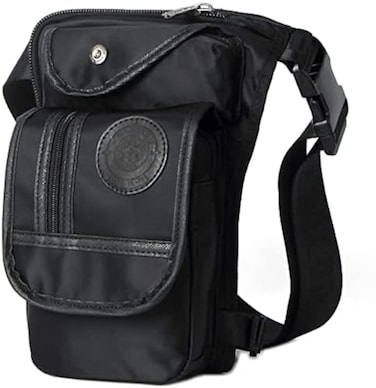 XUELILEU Drop Leg Bag for Men Military Tactical Thigh Pack Pouch Multifunctional Tactical Package Outdoor Hiking Thigh Bag 2Black