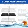 GOZILLA Turtle Tank Filter 74GPH Low Water Level Turtle Tank 35W Fish Tank Aquarium Filters for Small Tanks up to 15 Gallons Include 2 Replacement CartridgeBlack
