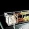 YueYueZou Hang On Acrylic Filter Box for FishTurtle Tank 3 GridsClear Box only