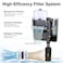 hygger Aquarium HOB Filter 105 GPH for 1020 Gallon Fish Tank Power Filter with Adjustable Water Flow Extendable Intake Tube External HangOn Back