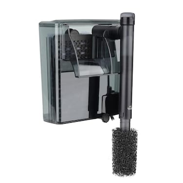 hygger Aquarium HOB Filter 105 GPH for 1020 Gallon Fish Tank Power Filter with Adjustable Water Flow Extendable Intake Tube External HangOn Back