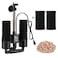 AQQA Aquarium Sponge Filter Power Driven Double Biochemical Water Filter Quiet Submersible Foam Filter with 2 Extra Sponges 1 Bag of Filtered Ceramic Balls for Fresh and Salt Water Fish Tank S